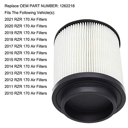 2 Pcs Air Filters 1262218 Compatible with Polaris RZR 170 2010 2011 2012 2013