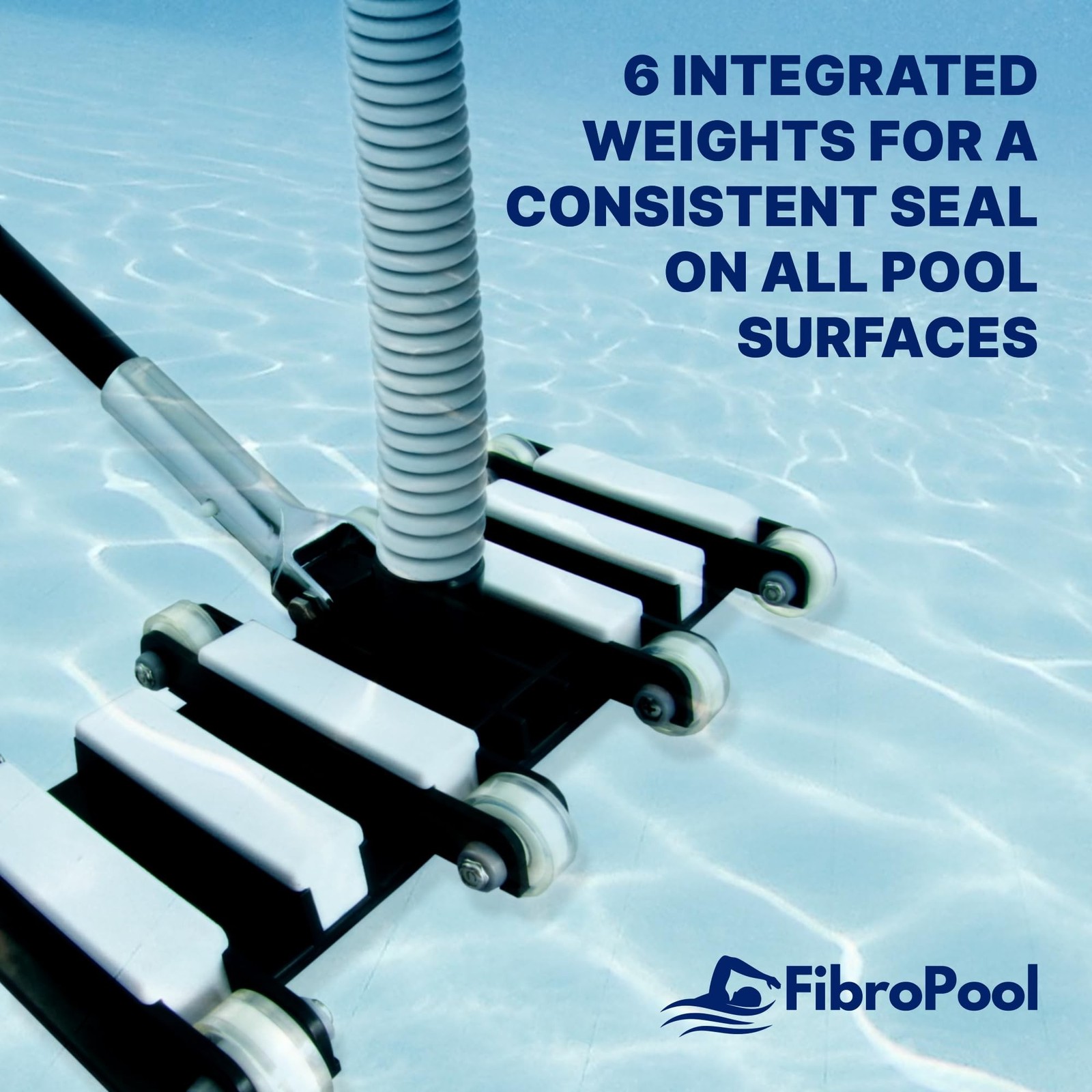 FibroPool Professional Flexible Swimming Pool Vacuum Head