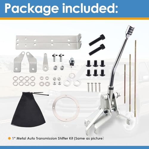 Turbo 350 Automatic Shifter Kit with 12&Prime; Stick, Fits Turbo 350