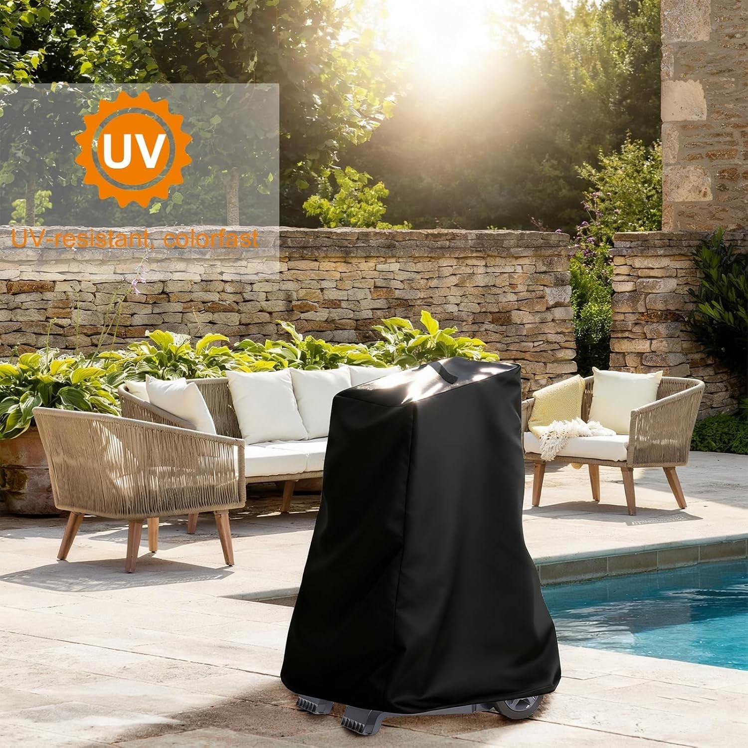 Custom-Fit Waterproof Pool Cleaner Cover – Windproof with Convenient Handle 42&Prime;H