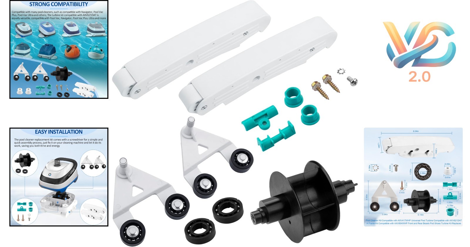 Hayward Pool Vac XL/Navigator Pro A-Frame and Pod Tune-Up Kit Replacement