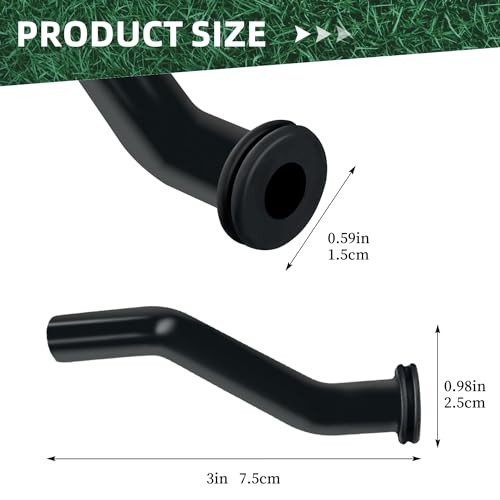 5pcs Vacuum Hoses 596163 593998 797408 3 Inch – Black for B & S