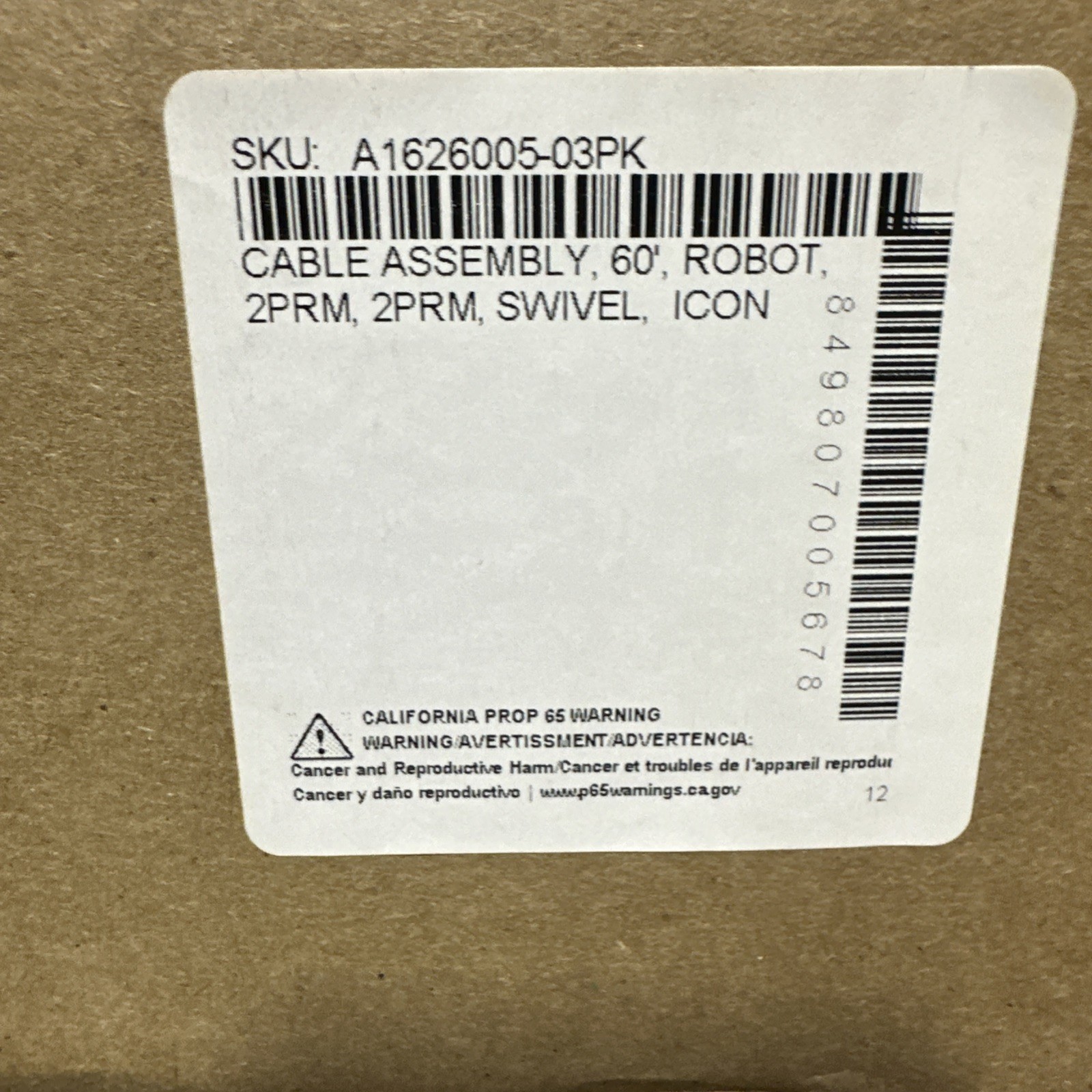 Aqua Products Aquabot Power Cable Assembly Swivel Floating 60 Ft A1626005-03 NEW