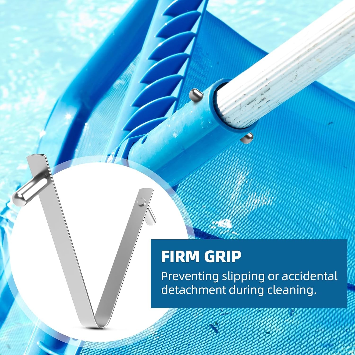 AR-PRO 6-Pack Pool Butterfly Clips Stainless Steel V-Clips