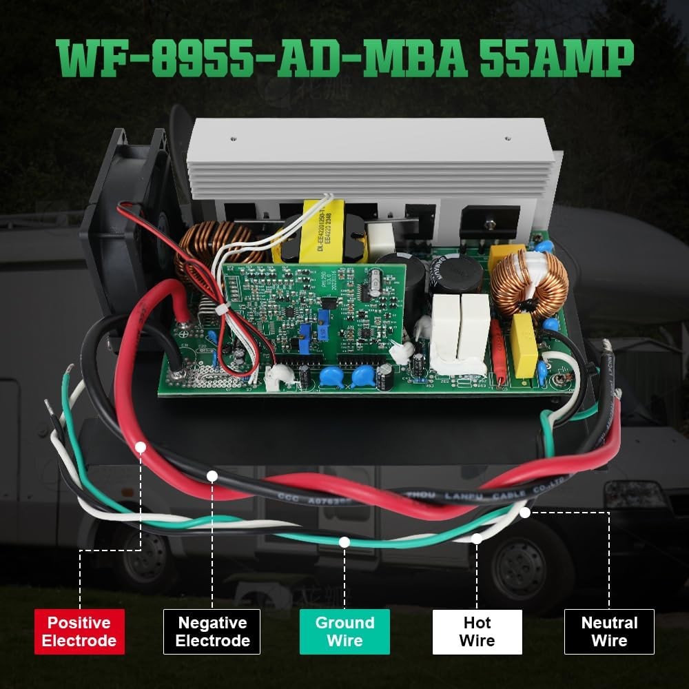 RV 55 Amp Converter – wf-8955an Power Converter Assembly WF-8955-MBA