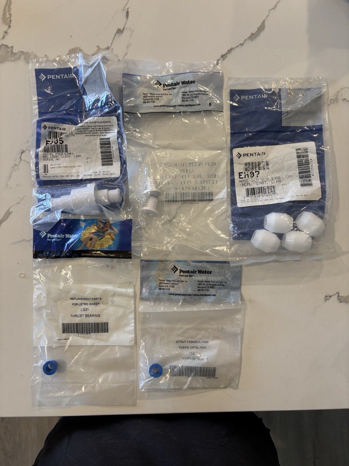 PENTAIR LETRO POOL CLEANER PARTS & MISC LG31 EH07 EH08 2D05 Repair Spare Parts