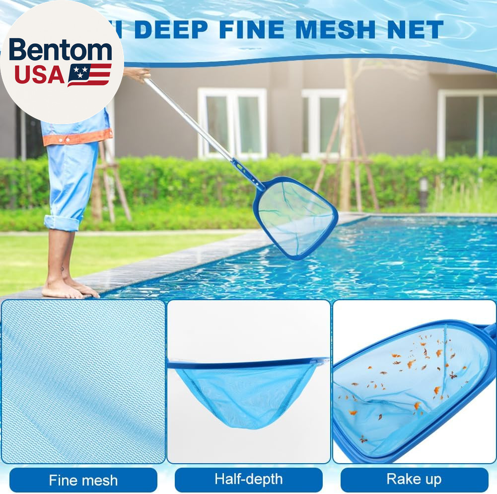 Swimming Pool Cleaning Kit Includingspa Jet Vacuum Cleaner,Aluminum Frame Skimme