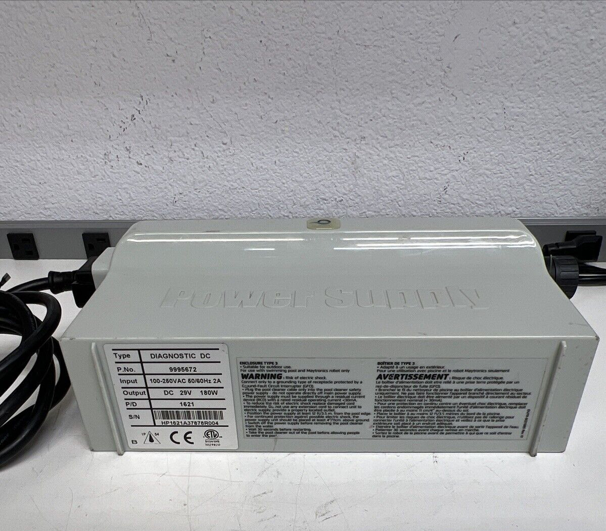 MAYTRONICS POWER SUPPLY TYPE DIAGNOSTIC DC PLUS TIMER P.NO. 9995672