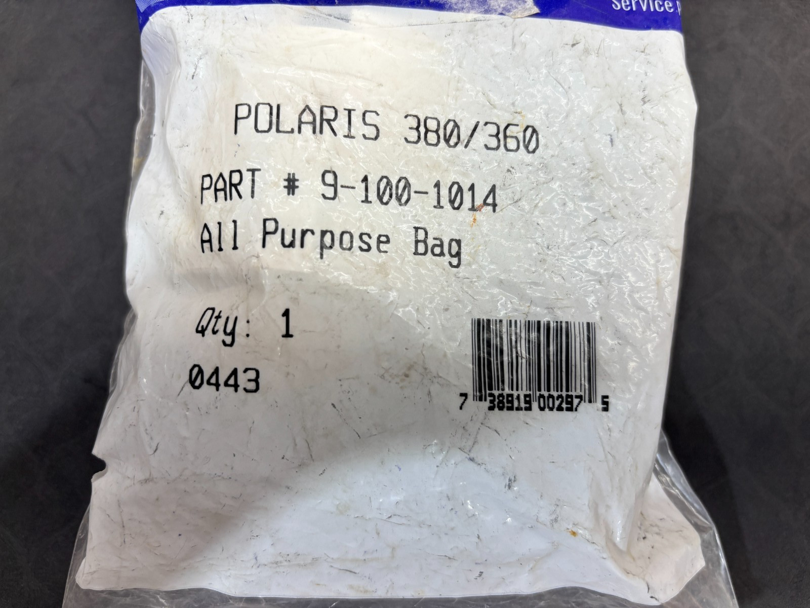 Genuine OEM Polaris 9-100-1014 Replacement All Purpose Debris Bag