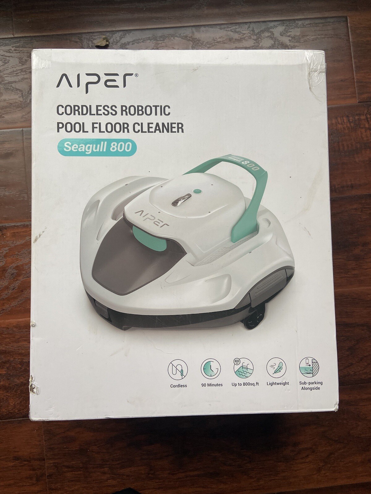 Cordless Robotic Vacuum Pool & Spa Floor Cleaner Maintenance Aiper Seagull 800