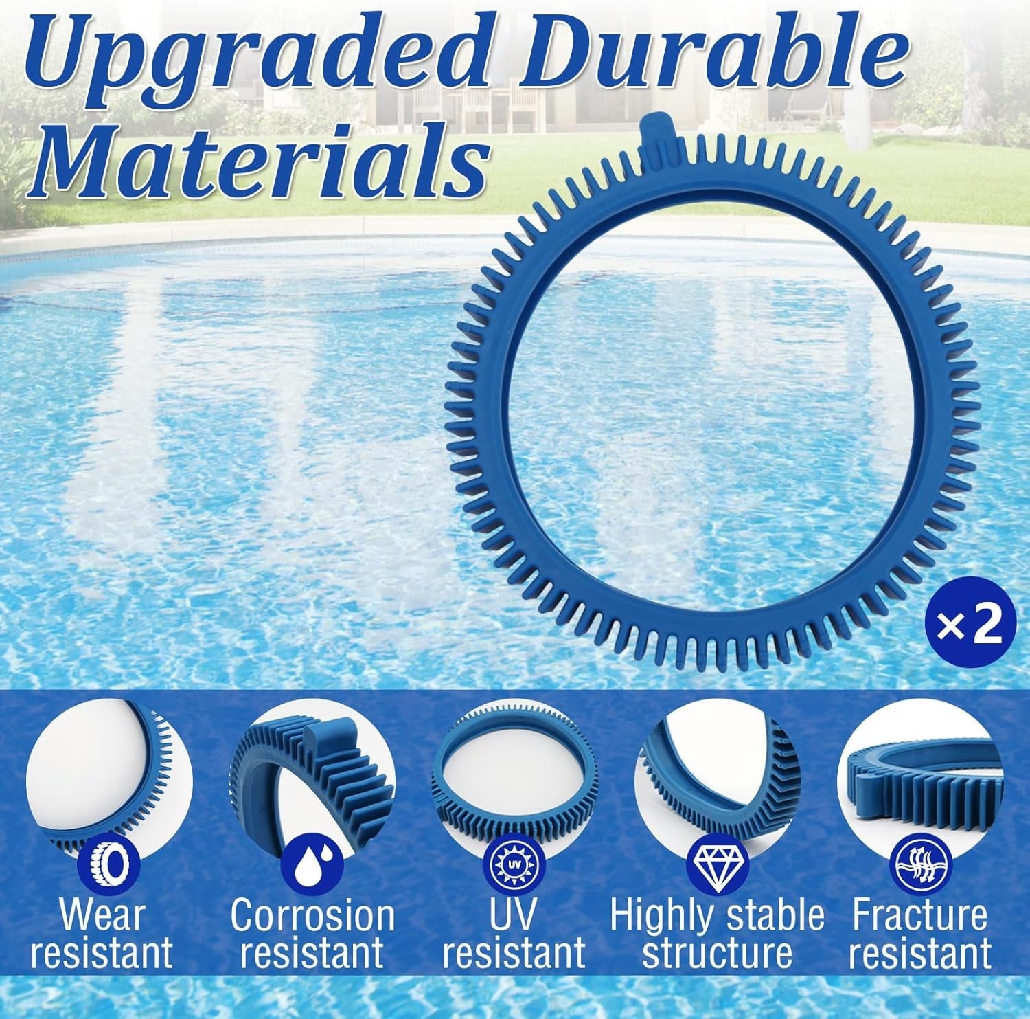 Replacement Tires 896584000-143 Blue Front Tire Kit 2 Pack
