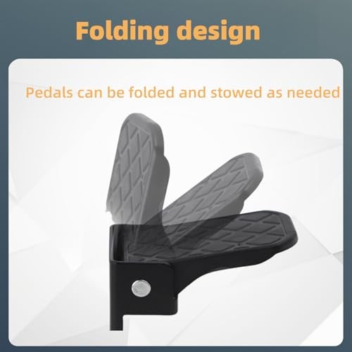 Pairs Metal and Non-Slip Tread ATV Foot Rests for Four Wheeler Rear Passenger 1