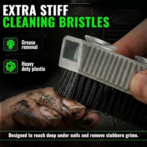 Heavy Duty Nail Brush for Fingernails – 1 Count (Pack of 1)