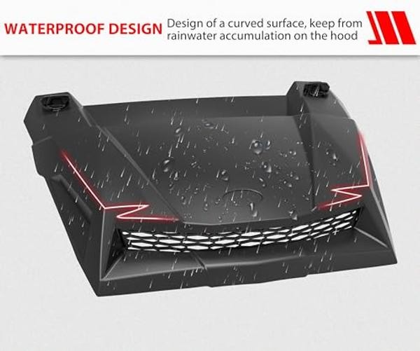 Turbo Hood for Polaris RZR XP 1000/ RZR 900 2014-2020 | Black PP Turbo Hood