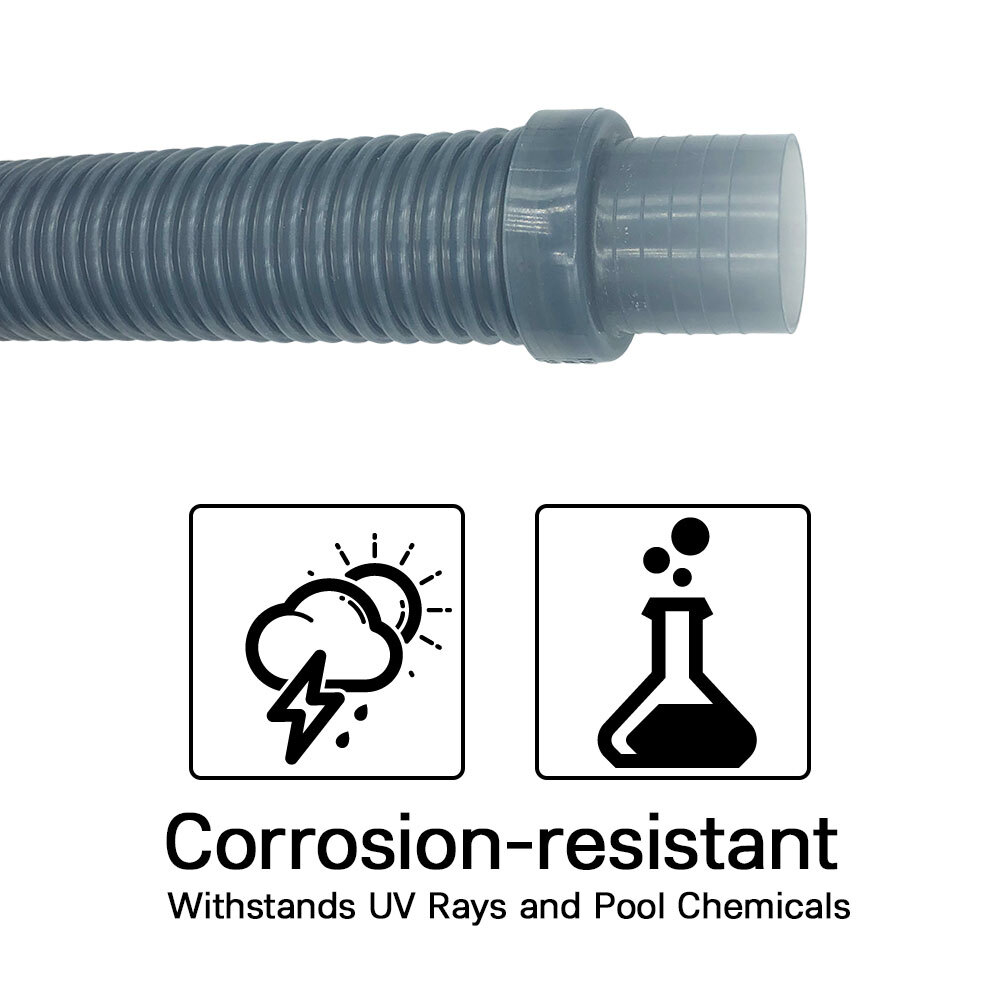 Puri Tech Pool Vac Ultra AquaBug Hose Translucent Blue 1.5 inch x 4 feet 6 Pack