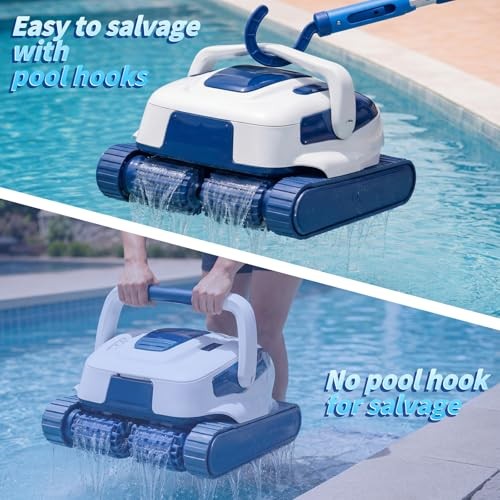 Hushee Hook for All Robotic Pool Cleaner with 45 » Telescopic Aluminum Pole