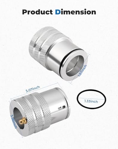 44mm Front Rear Wheel Bearing Greaser, Aluminum UTV Wheel Bearing Grease Tool Co