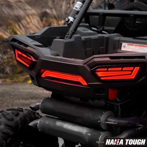 LED Tail Lights for Polaris RZR 900/1000 Accessories 2014-2019, Smoked Black