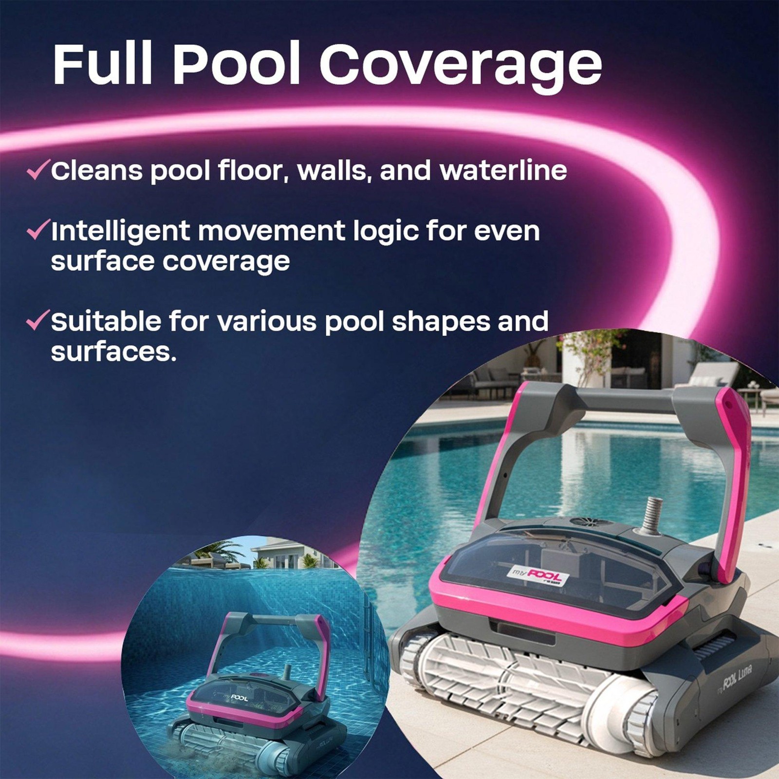 BWT MyPool Luna Robotic Pool Robot RURD-TRN0-LUN70