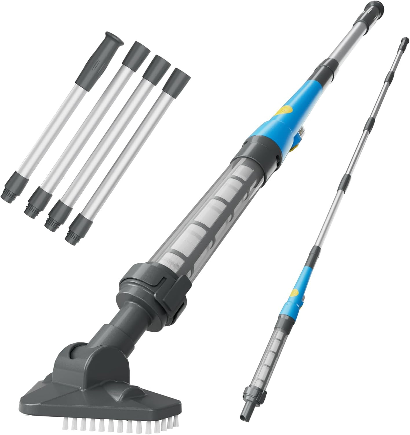 2026 Upgraded Cordless Handheld Pool Vacuum, 15 Gallons/Min Strong Suction Hot T