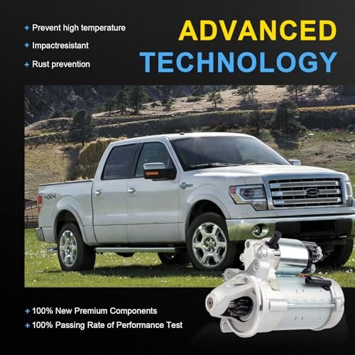New Starter Motor Replacement for 2013-2017 Ford F150 5.0L, 2014 F150 19247