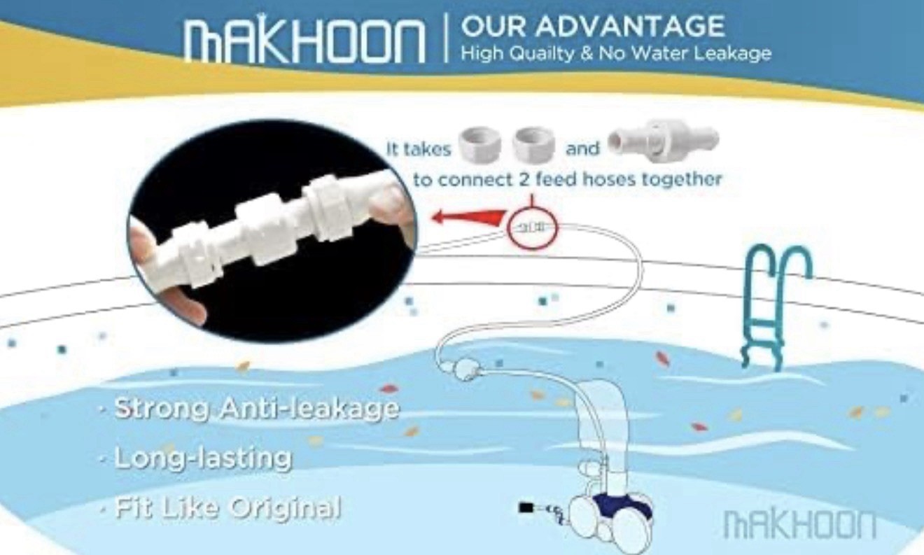MAKHOON Pool Cleaner Feed Hose Replacement for Zodiac Polaris 280 380 G5