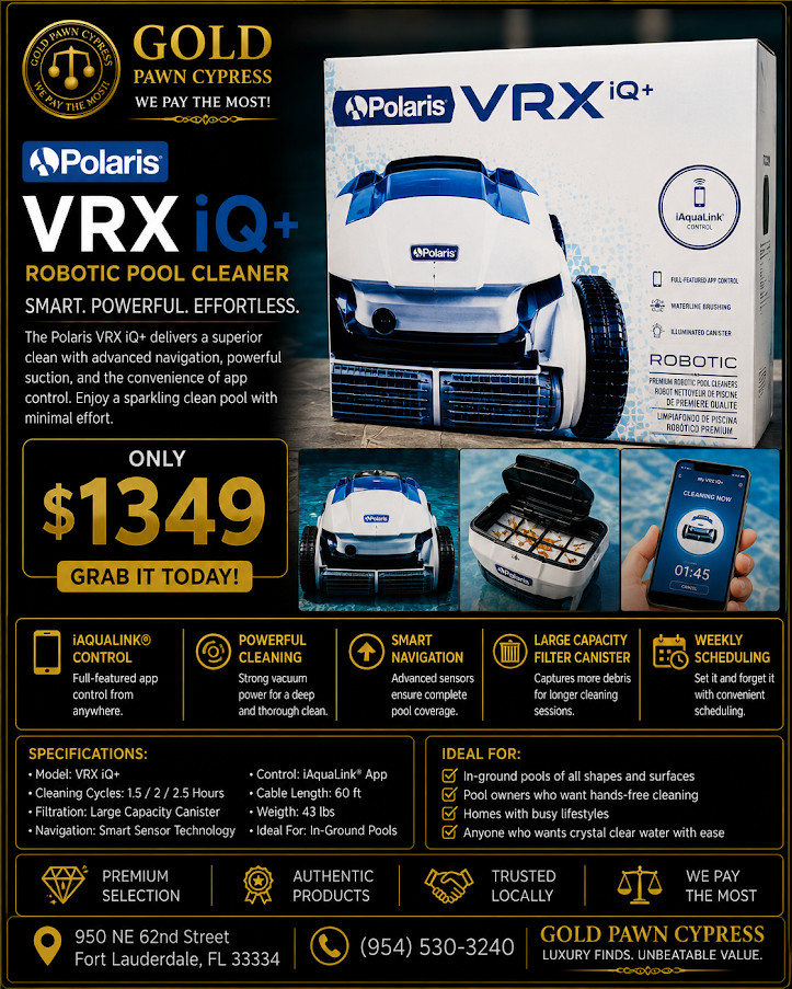 Polaris VRX iQ+ Robotic Pool Cleaner with iAquaLink Control FVRXIQP NEW OPEN BOX