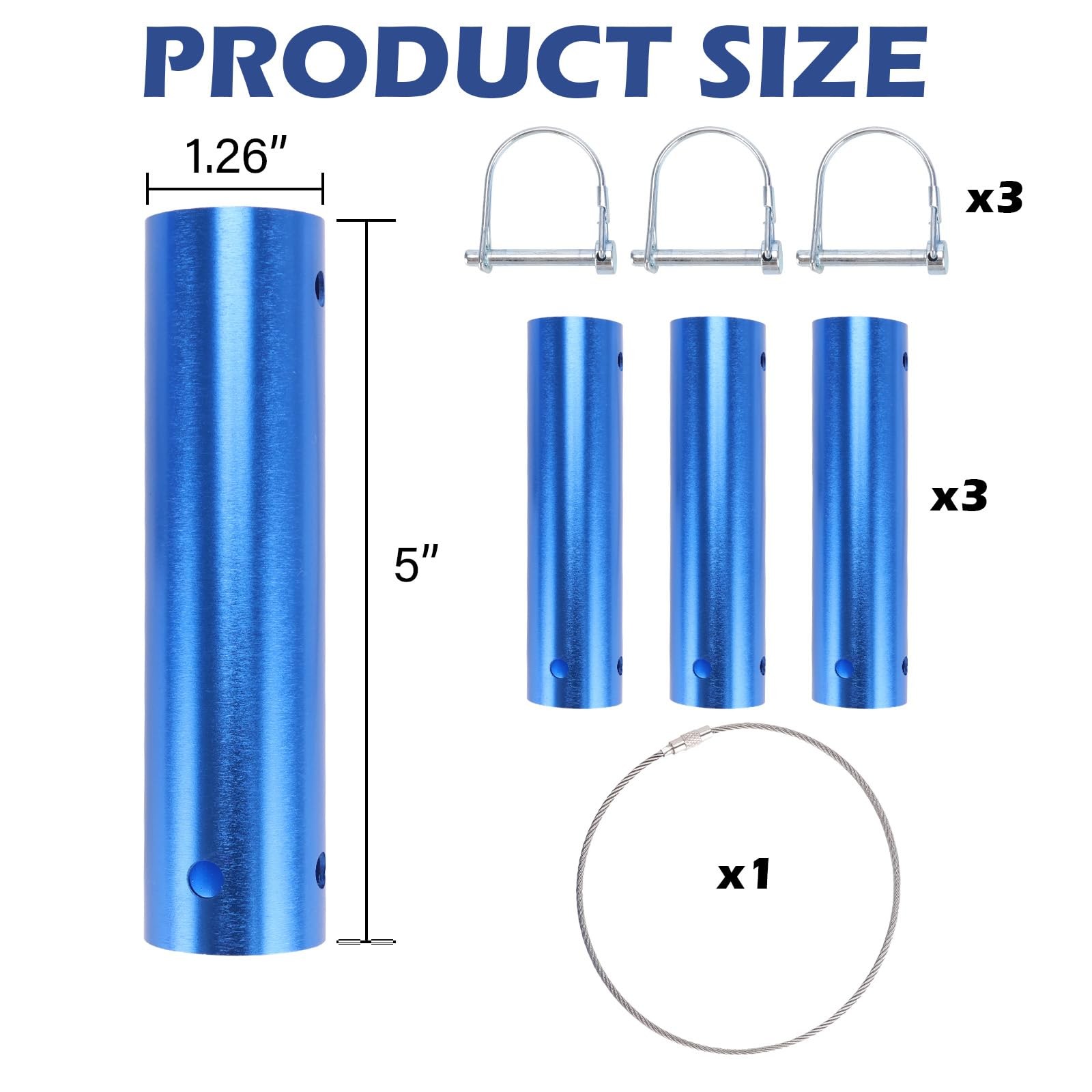 Pool Tool Holder and Organizer, 3 Pcs 1-1/4&Prime; Pool Cleaning Equipment Storage …