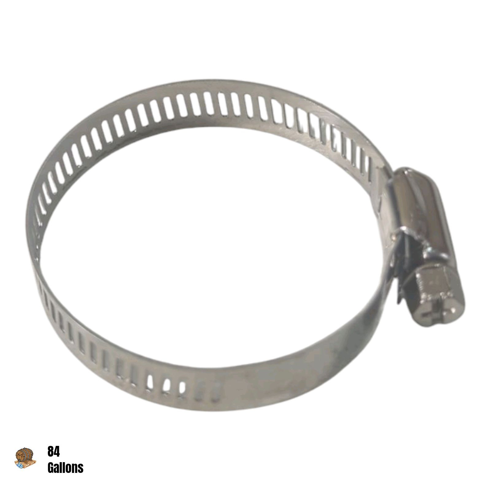 U.S. Pool Supply Black Rhino 2&Prime; x 50&prime; Pool Backwash Hose with Hose Clamp