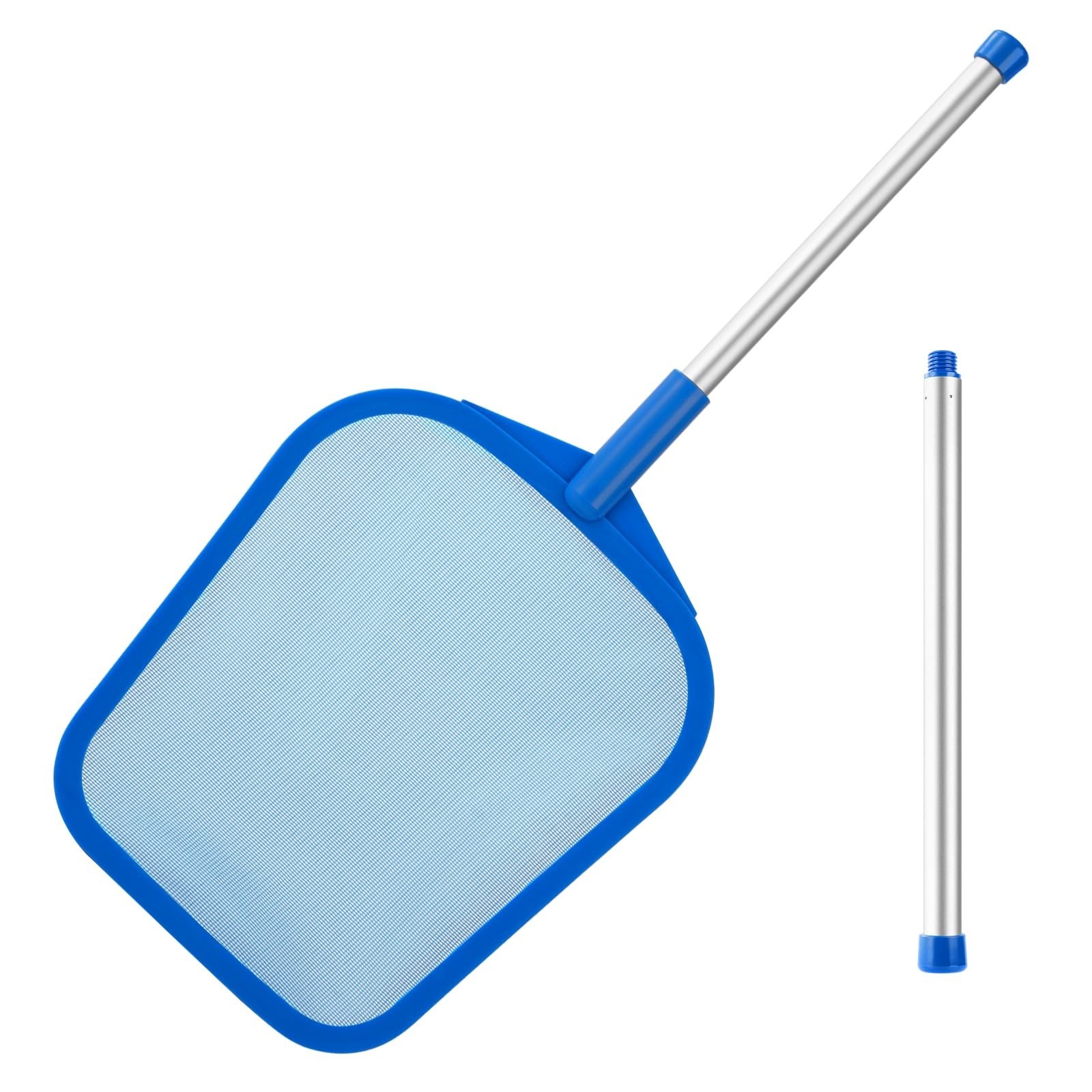 Spa Skimmer Net, 26 Inch Hot Tub Cleaner, Leaves Debris, Blue