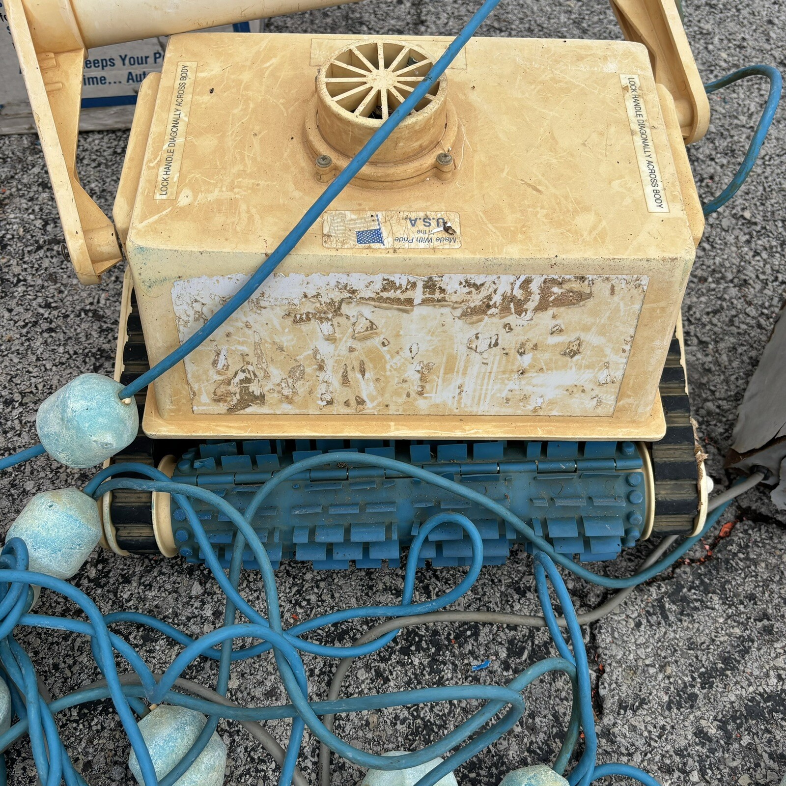 AquaBot Aqua Classic Turbo Pool Cleaner – Working Unit W Power Supply + Hose +