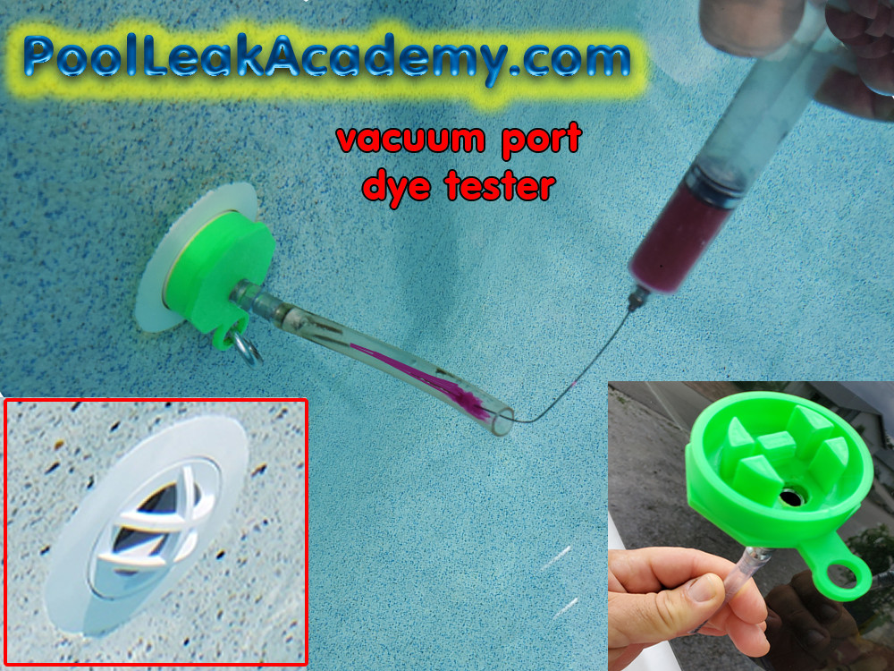 SWIMMING POOL LEAK VACUUM GRATE DYE TESTER – REMOVAL TOOL