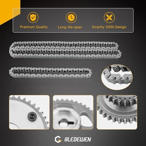 2.4L Engine Timing Chain Set With Camshaft Adjuster & VVT Gear, Compatible