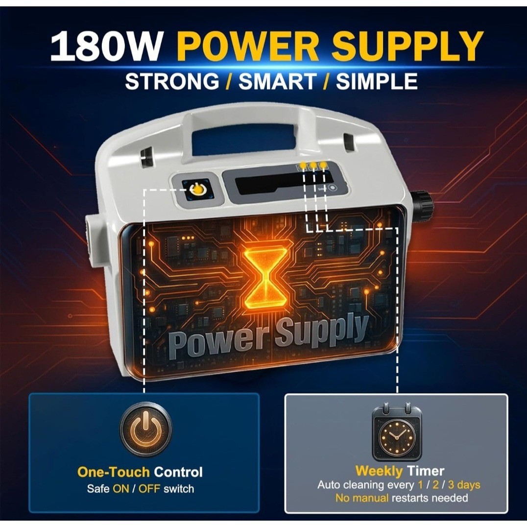 Dolphin Pool Cleaner Power Supply 9995672-US-ASSY 180W 4-Pin for Nautilus DX3 M3