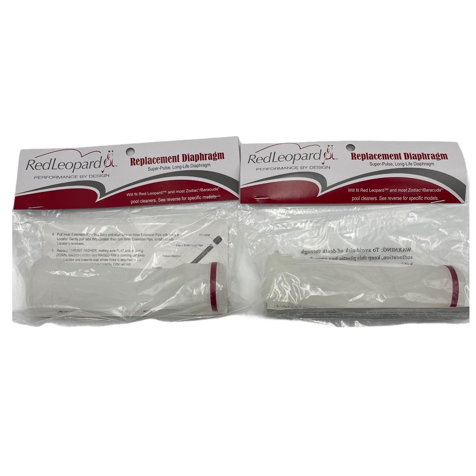 Red Leopard Diaphragm / Zodiac Barracuda Pool Vacuum Cleaner Part S0005 / 2 Pack