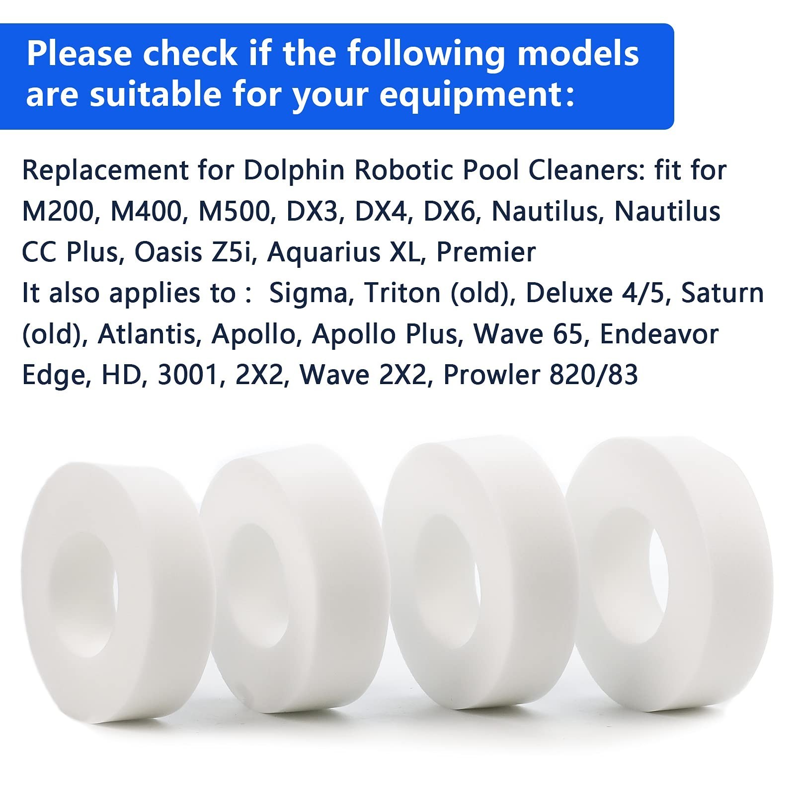 Robotic Pool Cleaner Climbing Rings Replacement Parts for M200/M400/M500 – 4 Pac