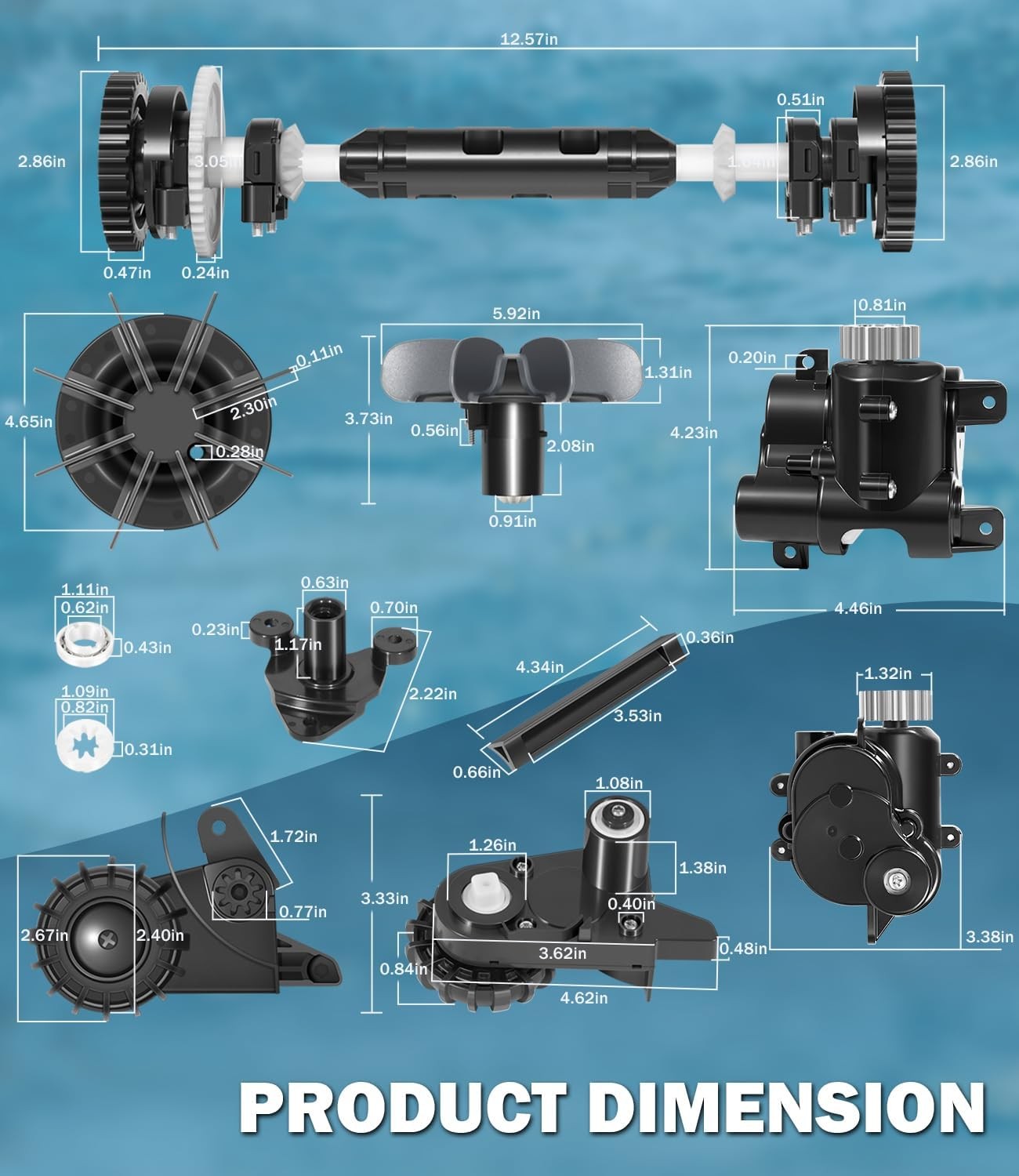 Tune Up Kit R0995100 Fit for Polaris Quattro P40 P4000 Pool Cleaner w/GearBoxs