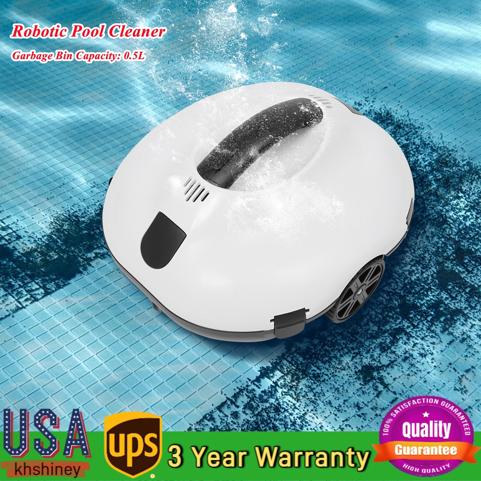 25.2W Waterproof Automatic Pool Cleaner Robotic Pool Cleaner Modern USA