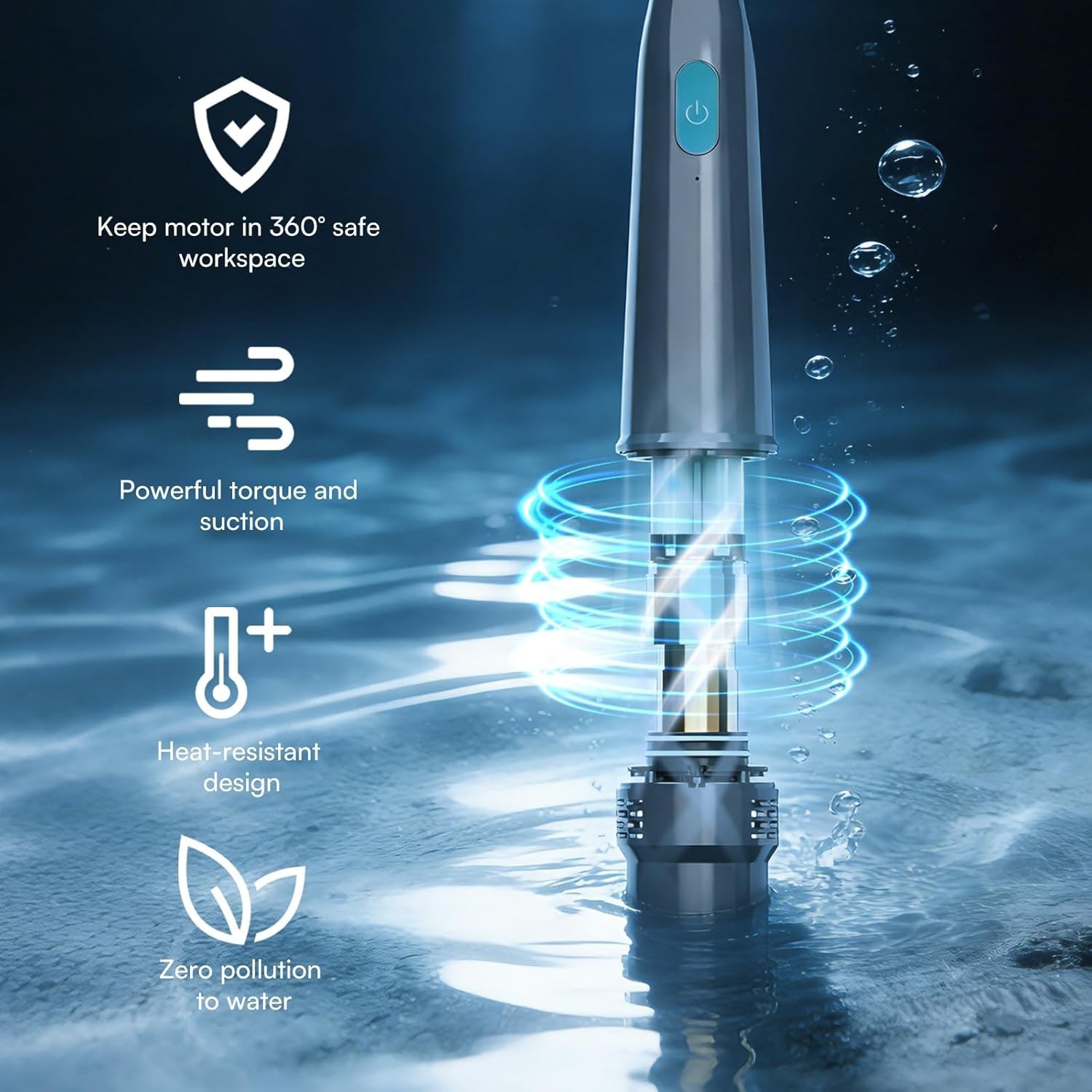 Versatile Handheld Pool Cleaner – Includes Extension Poles & Reusable Filter