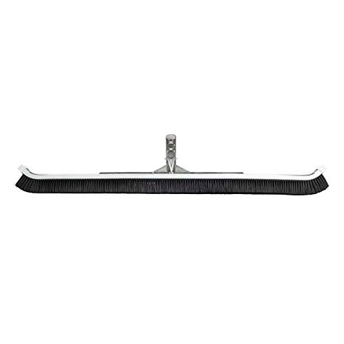 36-Inch Extra-Wide Commercial Swimming Pool Wall Brush, Heavy-Duty Aluminum