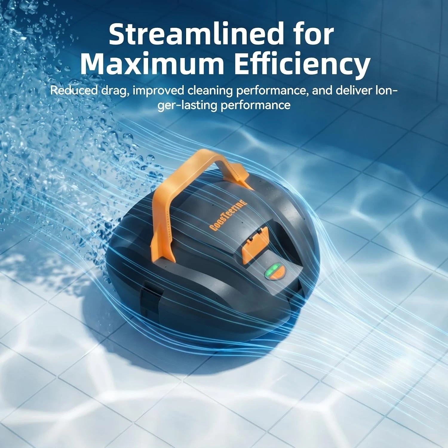 Planet Edge Pool Cleaner – Smart Self-Parking, 2.5-Hour Recharge, Durable Design