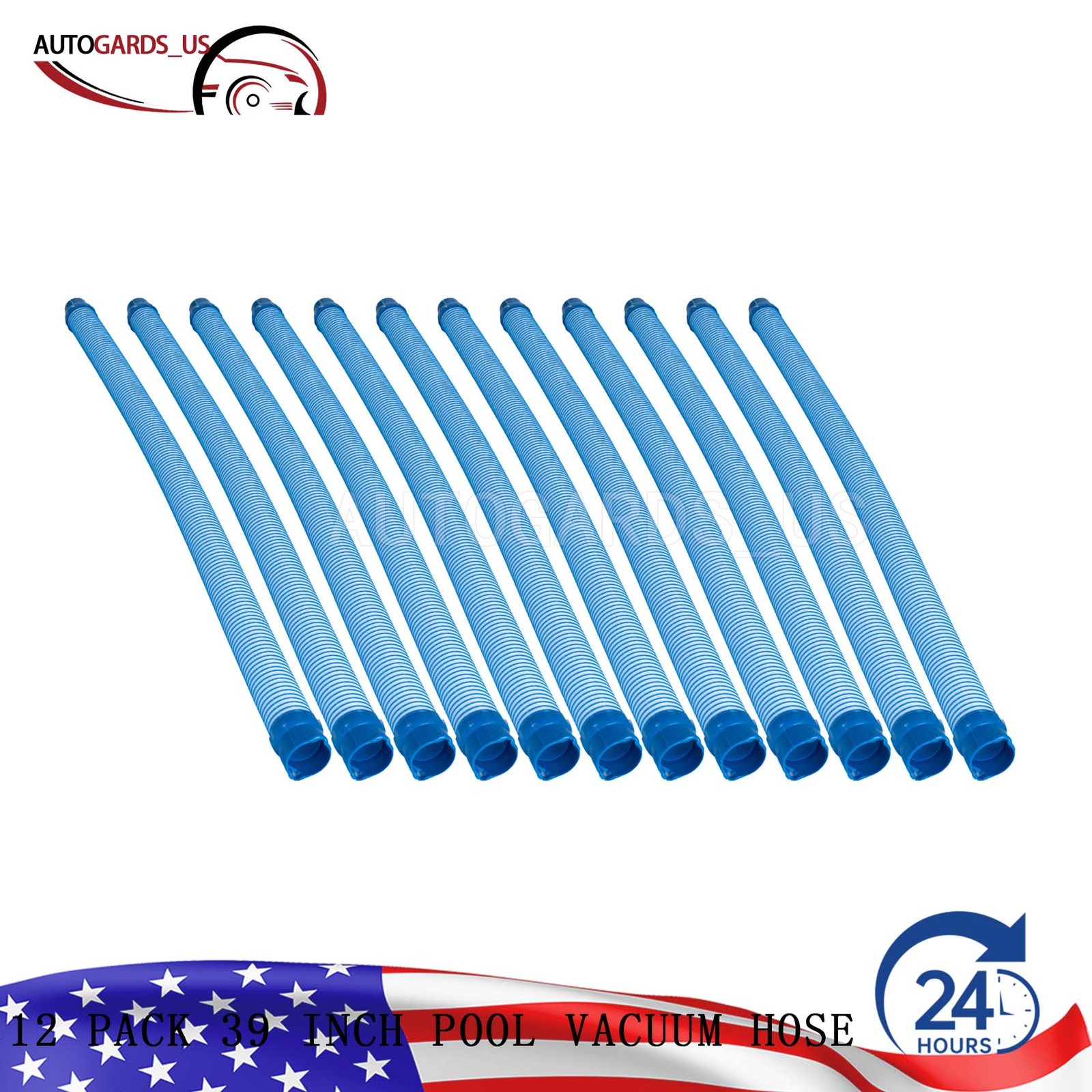 For Zodiac Baracuda MX8 12 Pack 39 Inch Pool Vacuum Hose Twist Lock Hose