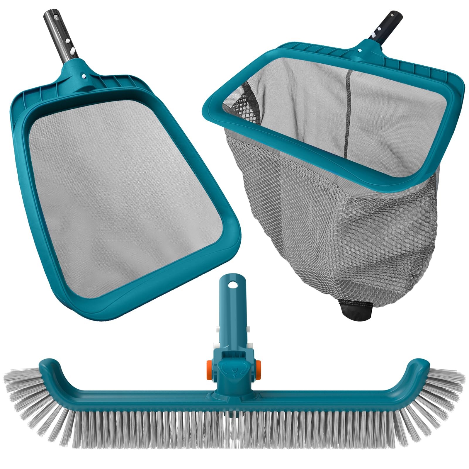 Economy Swimming Pool Cleaning Kit – Fine Mesh Deep Pool Rake & Leaf Skimmer …