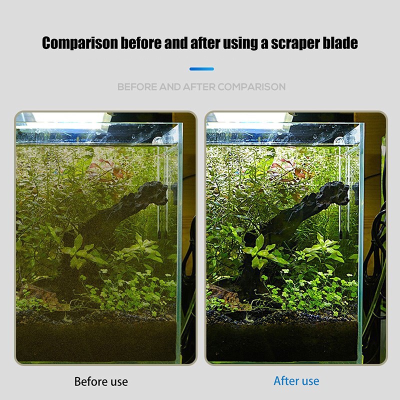 Fish Tank Cleaning Tool Flat Sand Algae Removal Dual-use Algae Removal Scraper