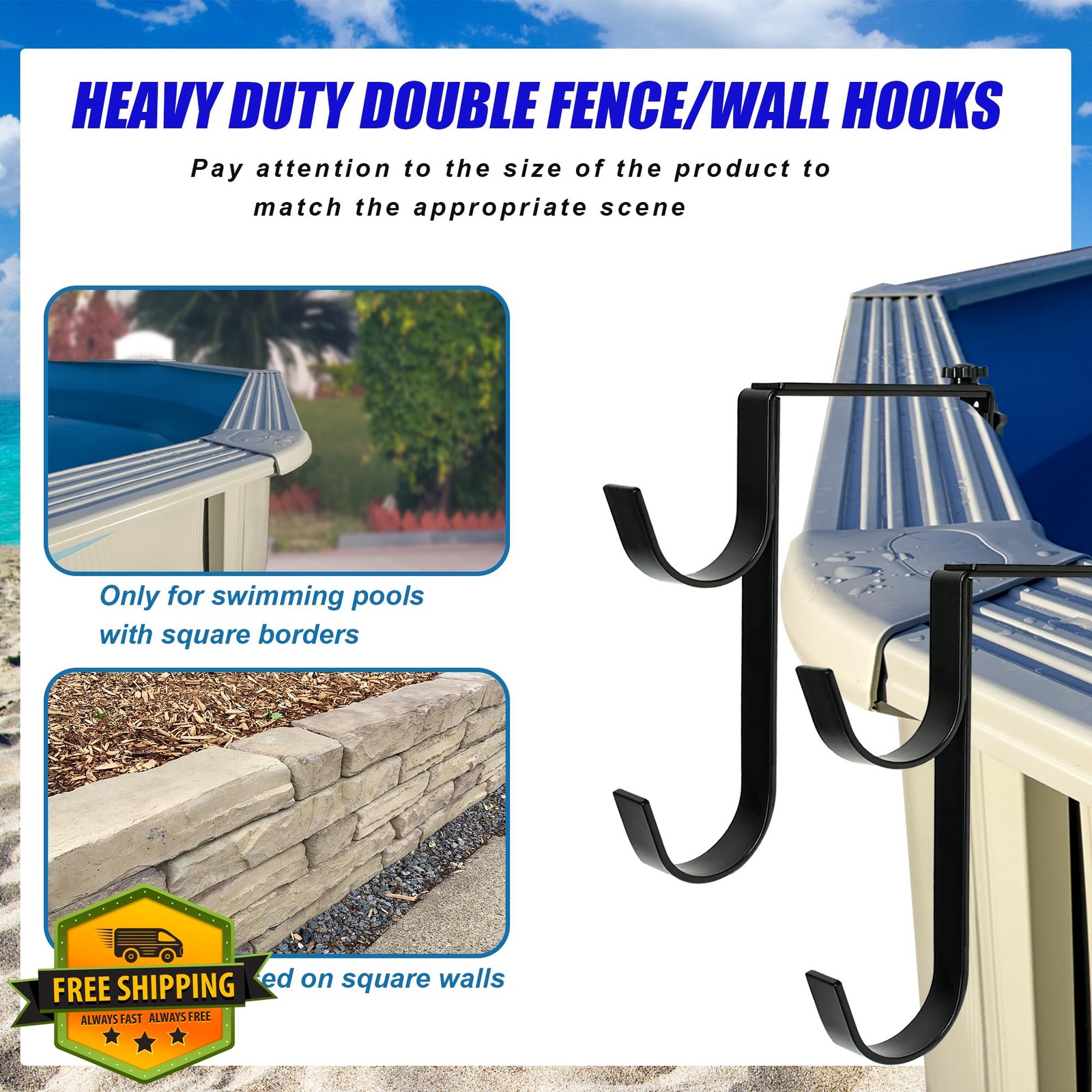 Desunqin Pool Pole Hangers
