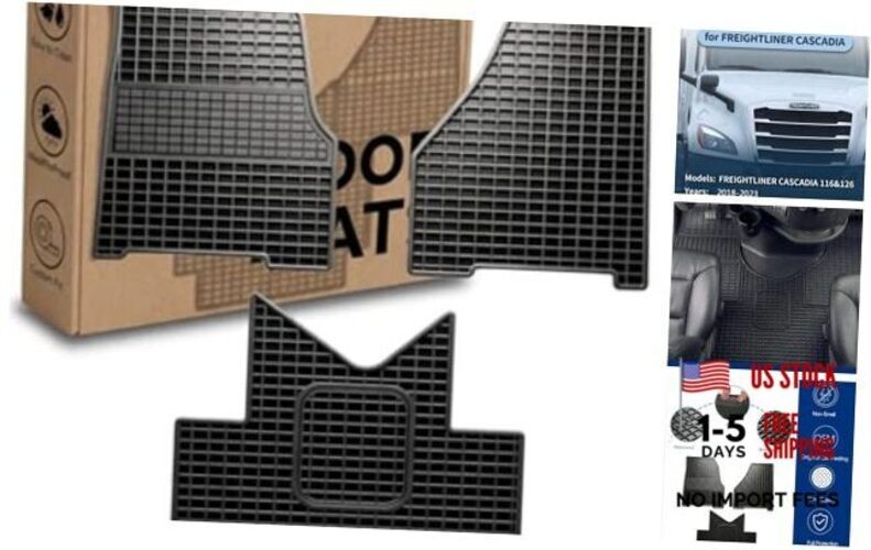 Freightliner Cascadia Floor Mats – Heavy Duty Truck – 116&126 – Model 2018-2023