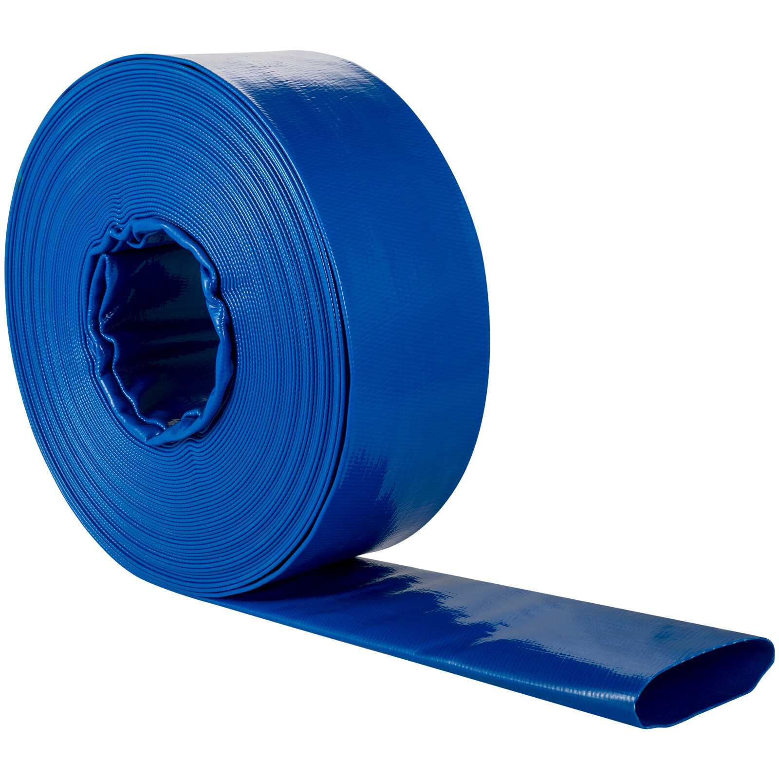 VEVOR Discharge Hose Lay Flat Hose 4&Prime; x 105&prime; PVC Backwash Drain Hose w/Clamp