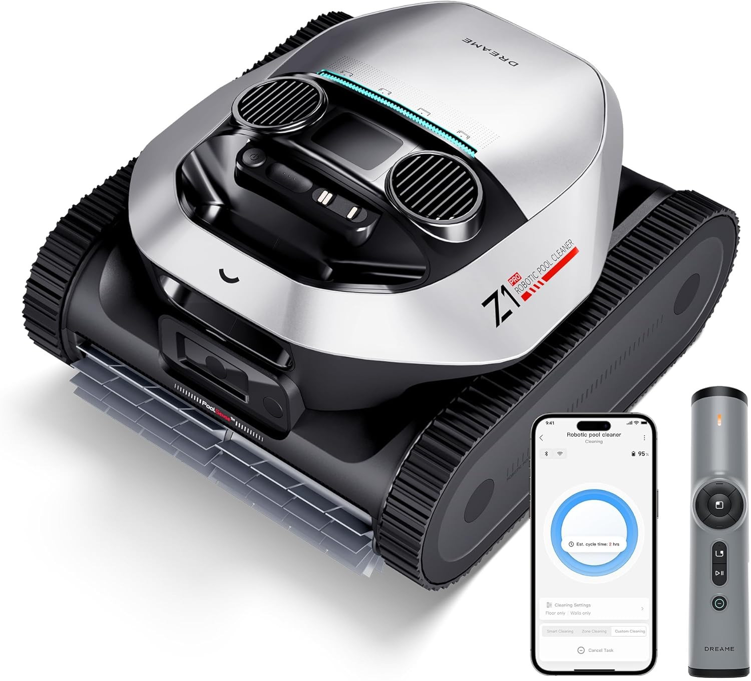 Wall & Waterline Cleaning, up to 180+ Min, Auto-Retrieval, Automatic Pool Vacuum