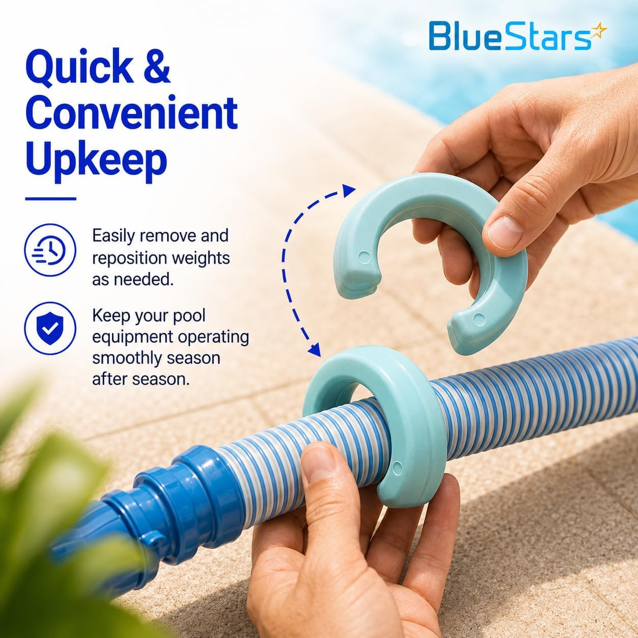 Upgraded Universal Pool Cleaner Hose Weight W83247 – for Zodiac Baracuda MX8, MX