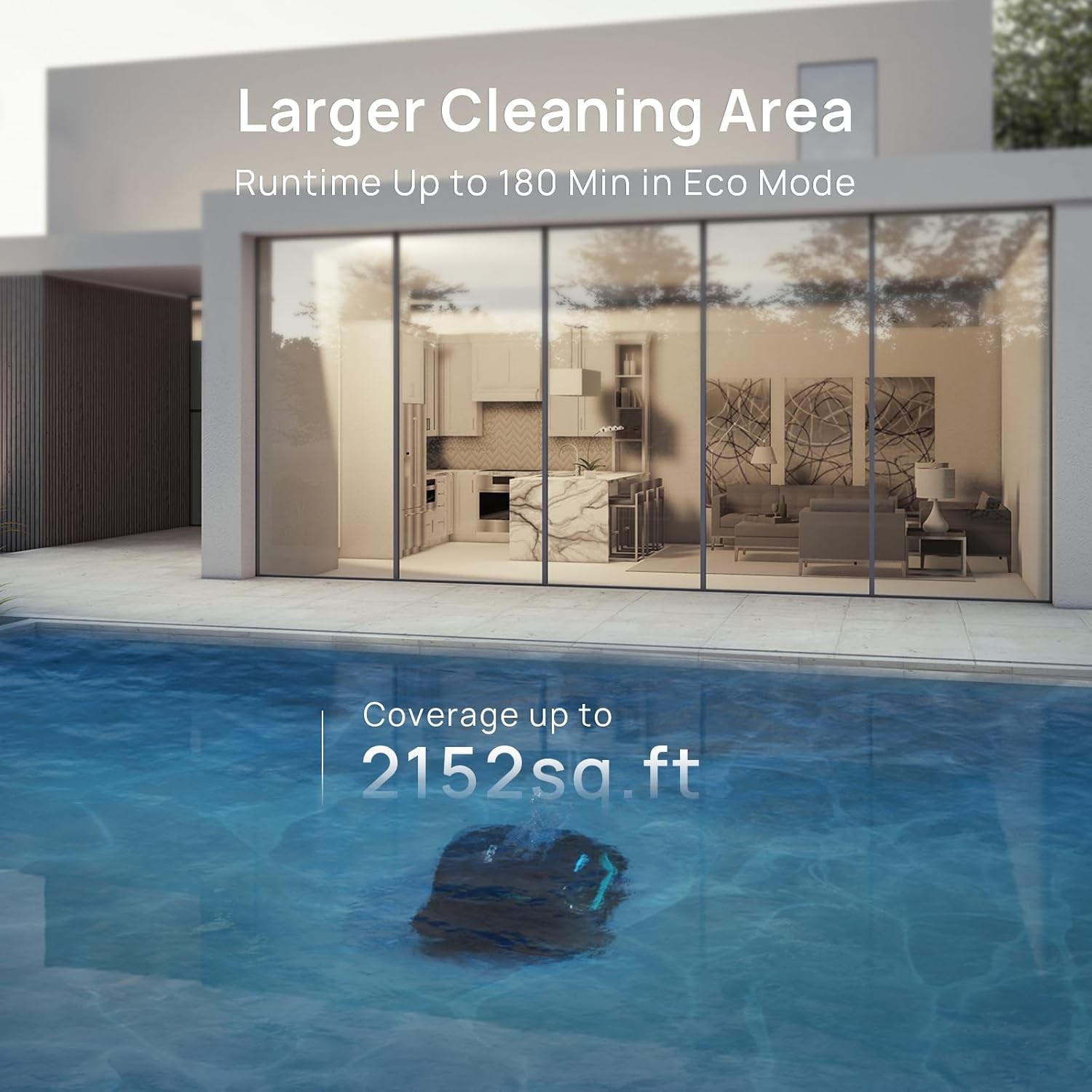 WYBOT C2 Vision AI Camera Cordless Pool Vacuum Robot for inground Pools Smart
